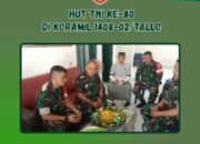 Koramil 1408-02/Tallo Terima Ucapan dari Wakil Ketua DPRD Gowa di HUT TNI ke-80