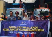 Sosialisasi Manajemen Keselamatan Kebakaran Gedung UPT PJU Kota Makassar Berlangsung Meriah