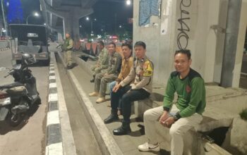 Polsek Rappocini dan Satpol PP Bersinergi Jaga Kamtibmas di Kawasan Flyover AP Pettarani Makassar