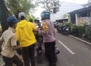 Respons Informasi Tawuran, Personel Polsek Manggala Sisir Area Sekolah dan Berikan Imbauan