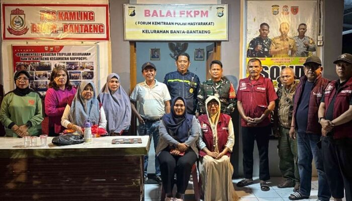 Tiga Pilar Bahu Membahu Jaga Kamtibmas di Kelurahan Banta-Bantaeng